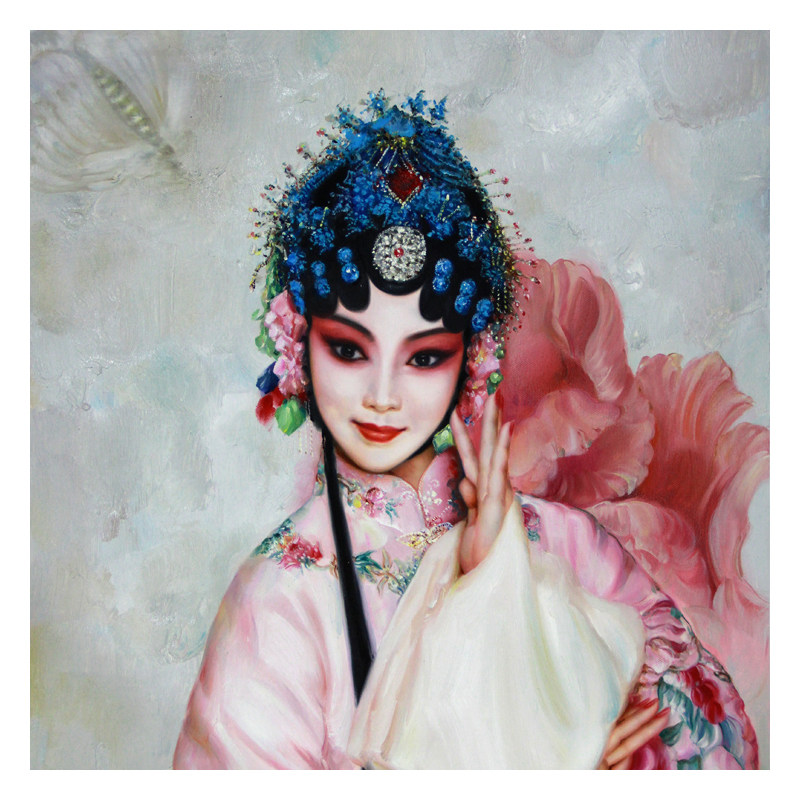 杨长林《花旦》 布面油彩 吉林省美协会员