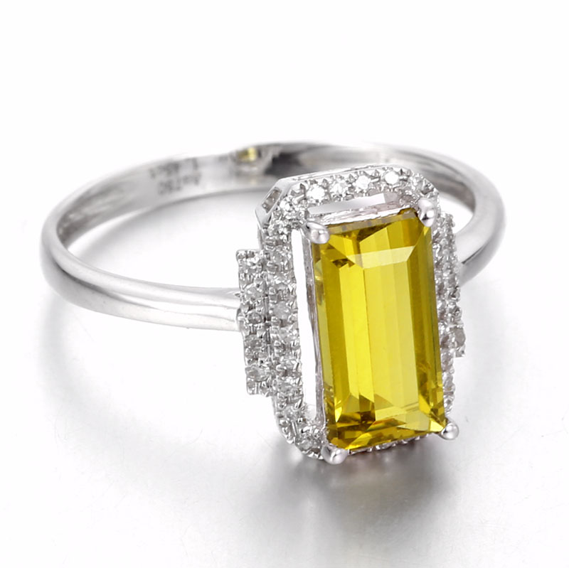 18k金镶嵌 1.45ct金绿宝石戒指 07735