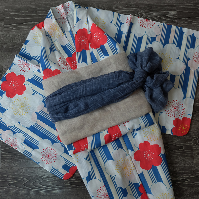 不退换出日本yukata客供竹节织全棉日本浴衣和服单品 樱花竖条|ruв категории Женская одежда, костюм/национальная одежда/театр костюм, национальная одежда/этап погрузки - от Buy2taobao.com для оказания профессиональной услуги покупки агента Taobao