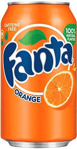 美国原装fanta orange芬达橙子味苏打汽水/碳酸饮料
