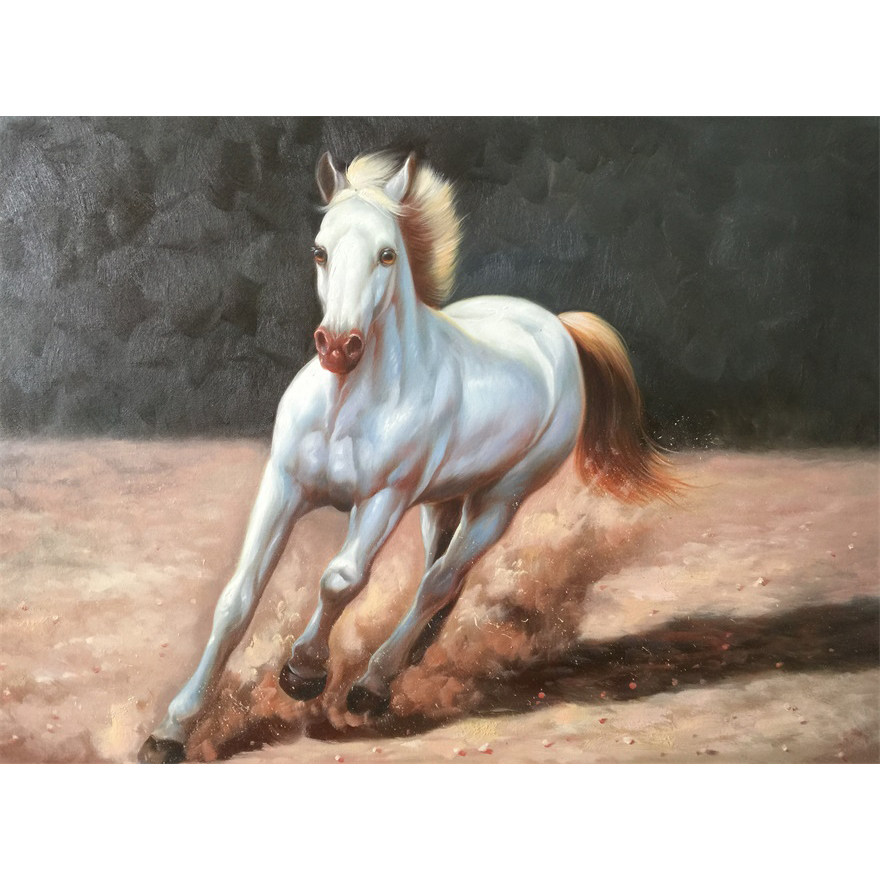 【双十二】匿名拍卖《马到成功》油画