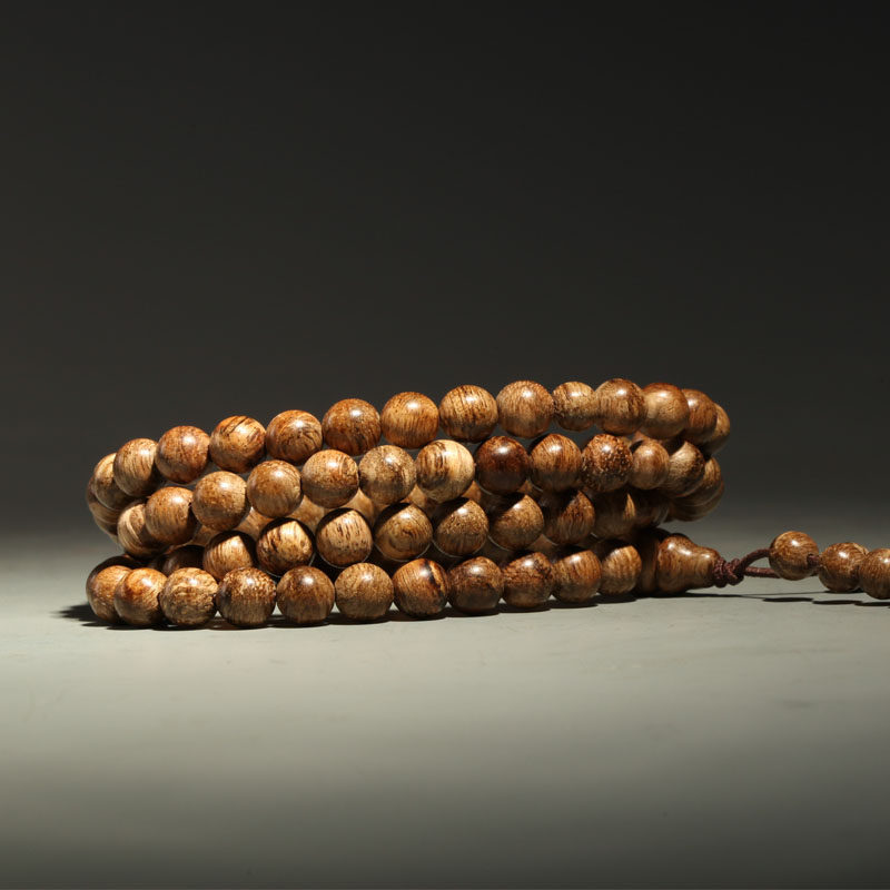 【百八金刚】精品加里曼丹沉香佛珠手串6mm108颗12克