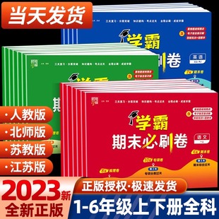 小学学霸期末必刷卷一二三四五六年级下册上册语文数学英语人教版北师大苏教版期末提优大试卷测试卷全套练习册题期末冲刺