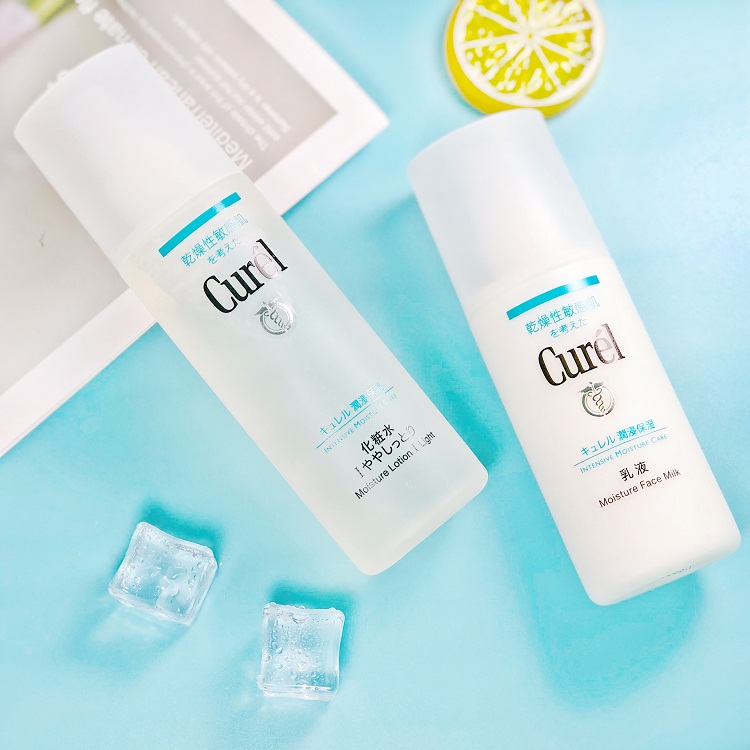 日本curel珂润化妆水浸润爽肤水乳液补水保湿滋润水乳套装敏感肌