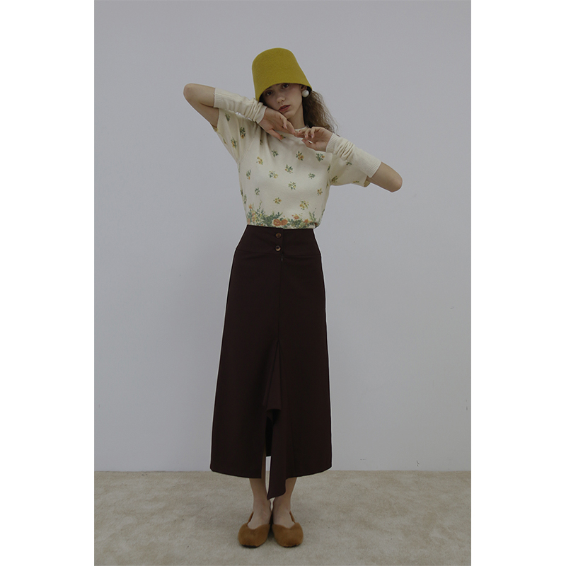 Mori Park 20 skirt A small minority personality Irregular Hem grace A word skirt Show thin Knee longuettein the Women's clothing/Boutique , Skirts category - from Buy2taobao.com to provide professional Taobao agent buy service