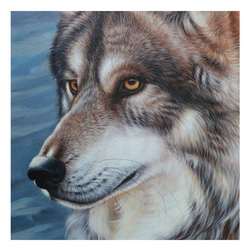 【双十二】匿名拍卖《狼》布面油画