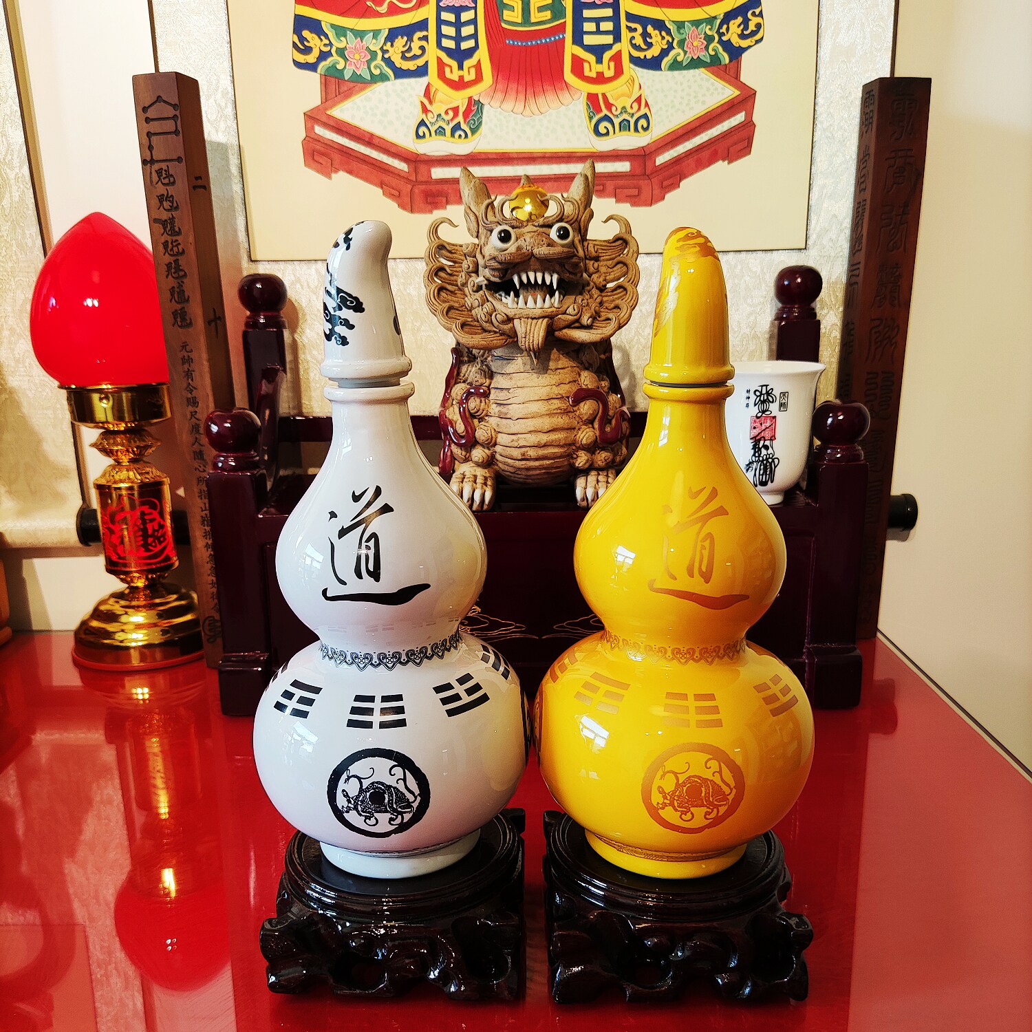 古道斋包邮道家用品太极八卦四象陶瓷镇宅招财净宅风水宝葫芦