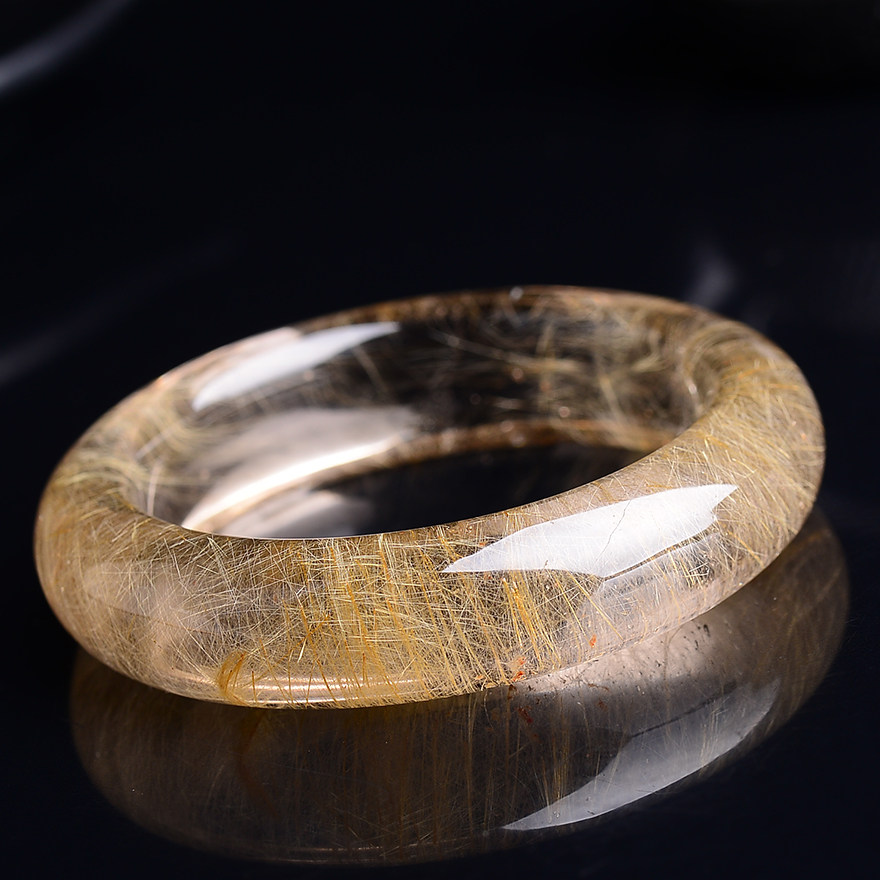 内径59毫米97.58克 发晶手镯 编号0850