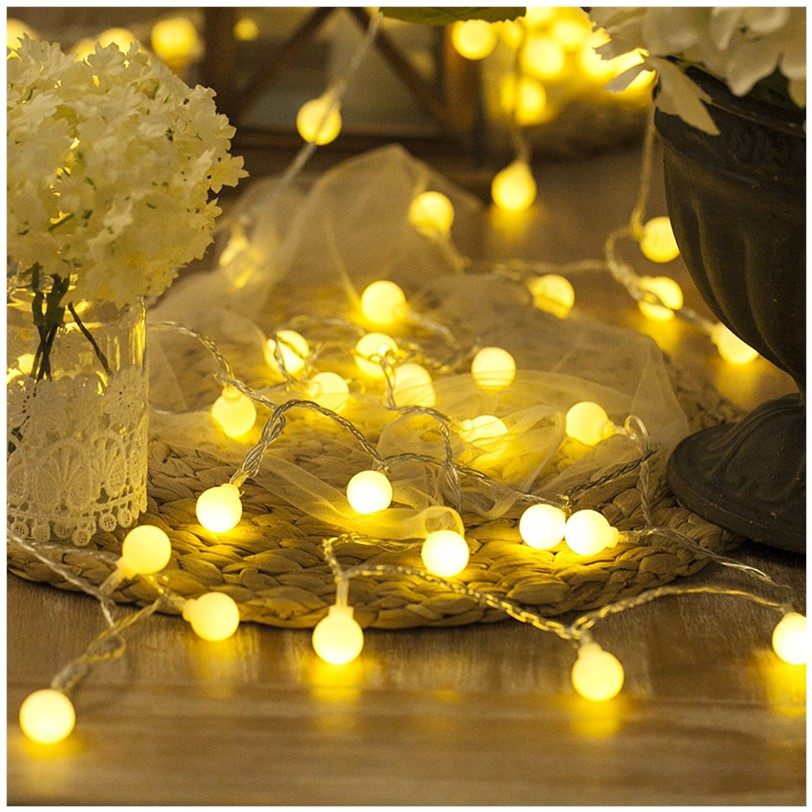 (今日5折)树上挂的彩灯彩色氛围灯闪灯串灯过年圣诞灯饰led装饰灯户外