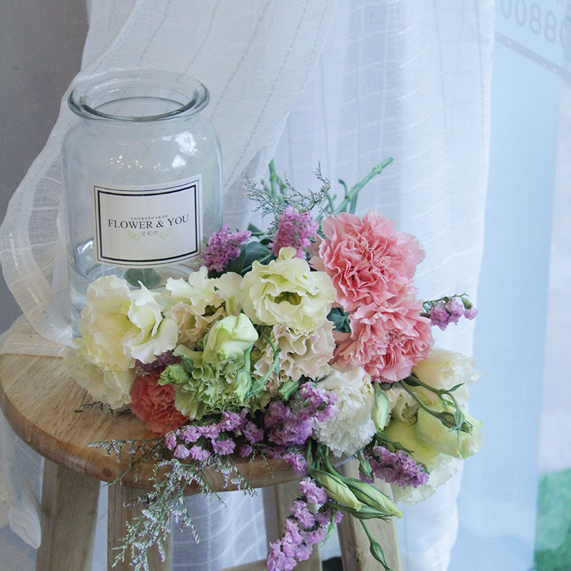 鲜花同城速递包月一周一花花瓶插花居家商务混搭周花花束配送优惠券