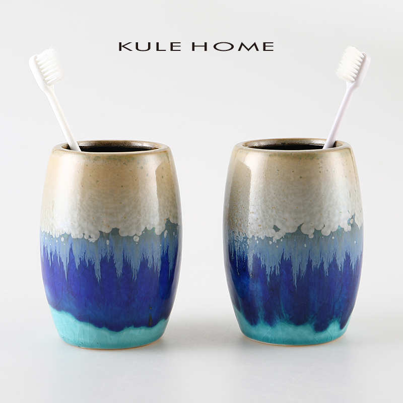 KULE HOME 陶瓷牙杯北欧家