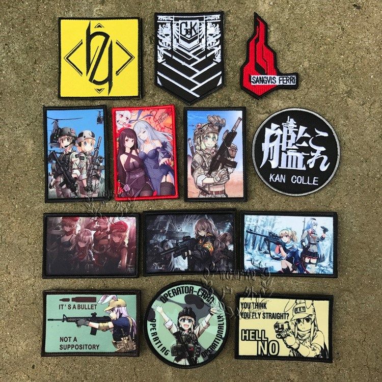 战舰少女r_包邮 少女前线魔术贴章 404小队格里芬臂章 舰队 战舰少女r