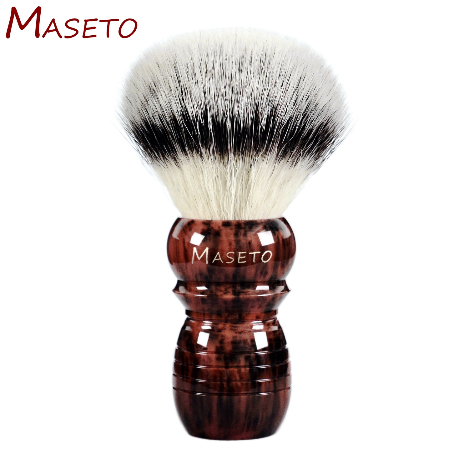 MASETO 高端26mm进口合成纤维剃须刷脸起刷 人造丝起泡刷刮胡刷