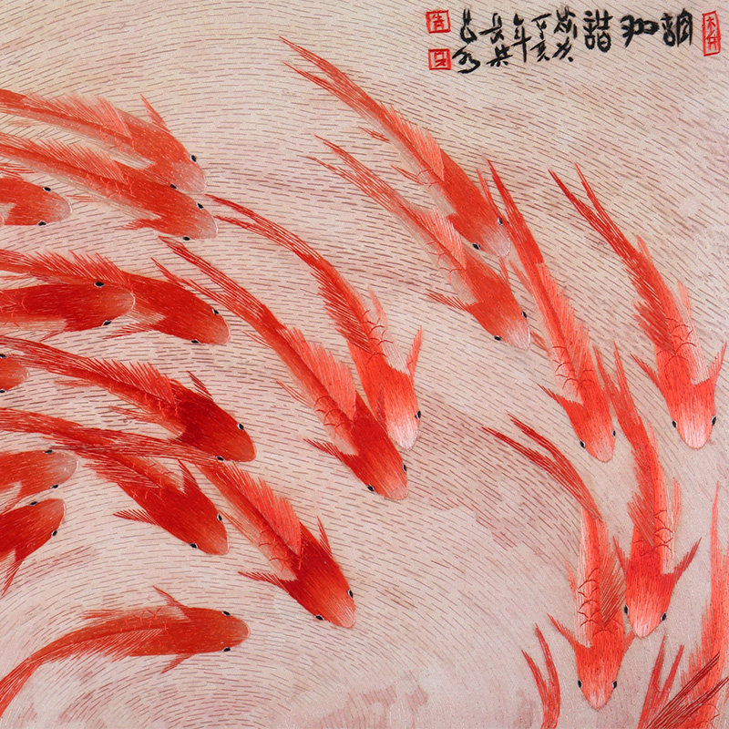 国家级非物质文化遗产 刺绣汴绣 鸿运连连