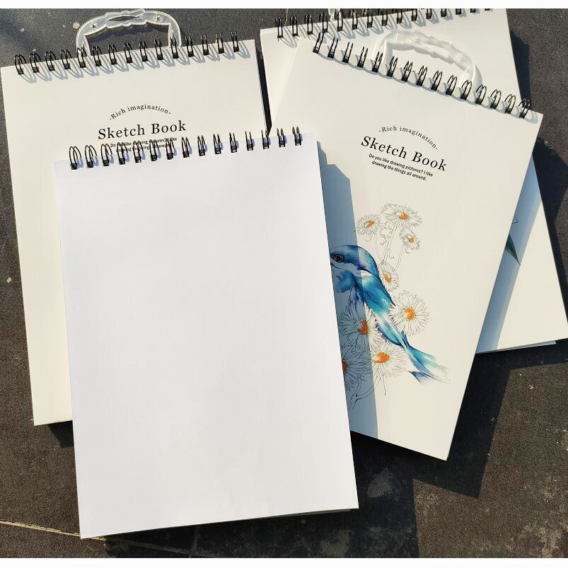 a3速写本白光滑纸钢笔针管笔马克笔本子美术专业绘图画本a4硬面8k