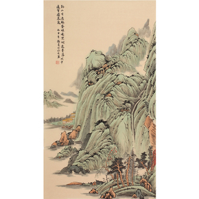 2次出价结束10月14日 22:00成交价06500李春江《赏春》中国书画家