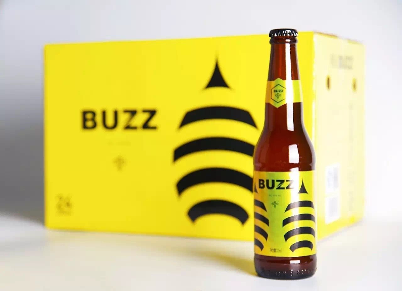 国产精酿啤酒蜂狂精酿buzz蜂狂桂花蜂蜜艾尔啤酒330ml24瓶