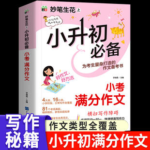 小升初满分作文人教版三至六年级作文书优秀作文大全小学生满分作文素材积累四五六年级小学升初中作文精选小考作文写作技巧辅导书