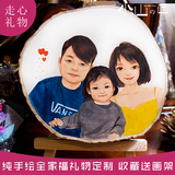 Hand painted head portrait baby portrait family portrait cartoon real life photo custom design creative souvenir gift