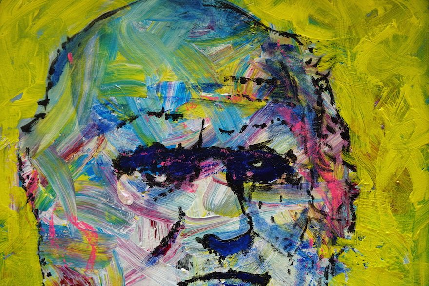 黄凤荣《达尔文》-油画布面