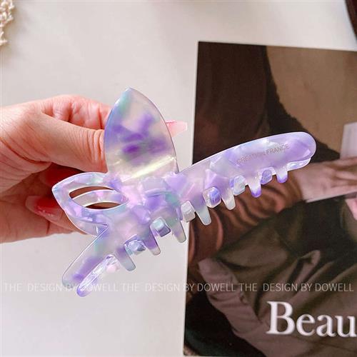 Super fairy acetic acid gripping clip high-end hair shark