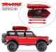 TRAXXAS福特烈马Bronco TRX4仿真攀爬车 行李箱工具盒 红色特别版