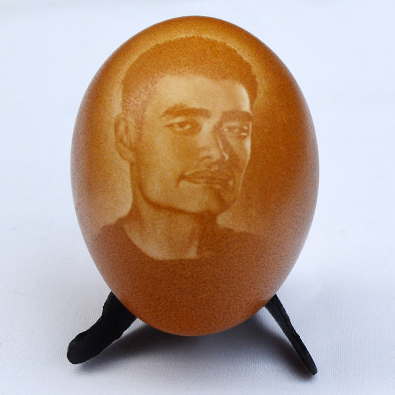 司建国《蛋雕01》雕塑|人物系列