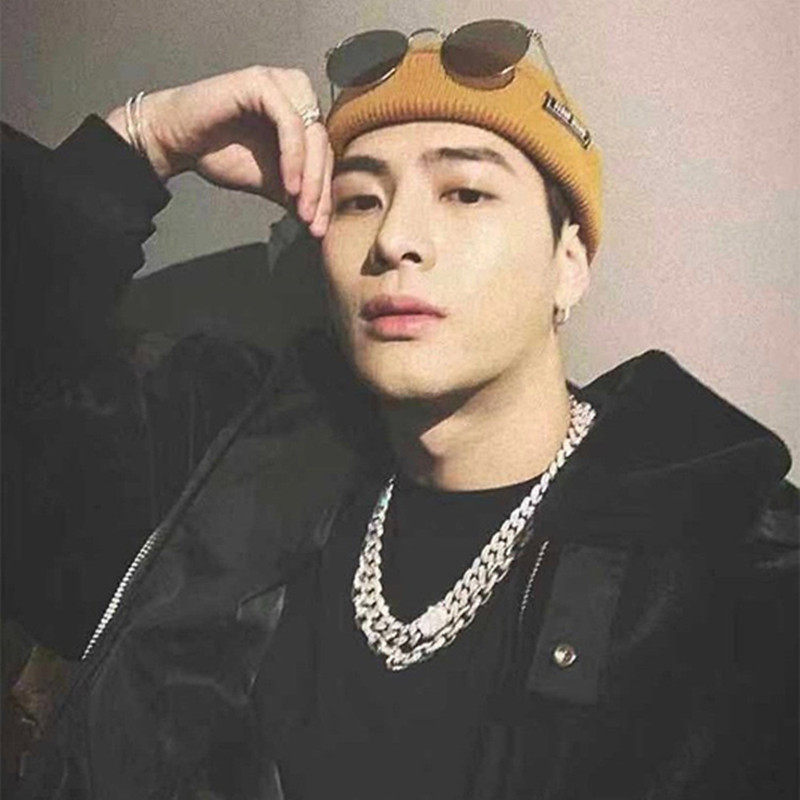 got7子女冷帽毛线瓜皮保暖短款街舞帽子王嘉尔帽子