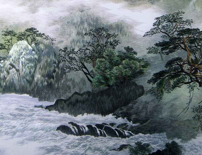 苏绣《壮丽山河》 卢红英 刺绣