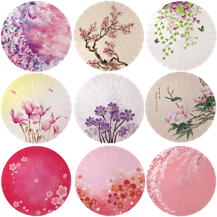 油纸伞 防雨防晒 古典江南仿古舞蹈装饰道具cos工艺雨伞 十里桃花