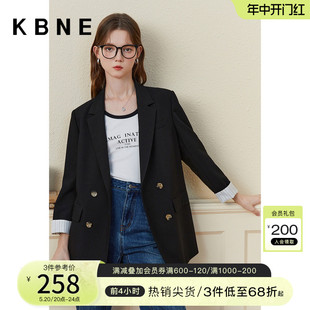 西装外套女春秋女神范上衣kbne2024春季新款小个子今年流行小西服