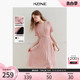 KBNE连衣裙女高冷御姐风粉色裙子2024夏季新款气质显瘦爆款长裙
