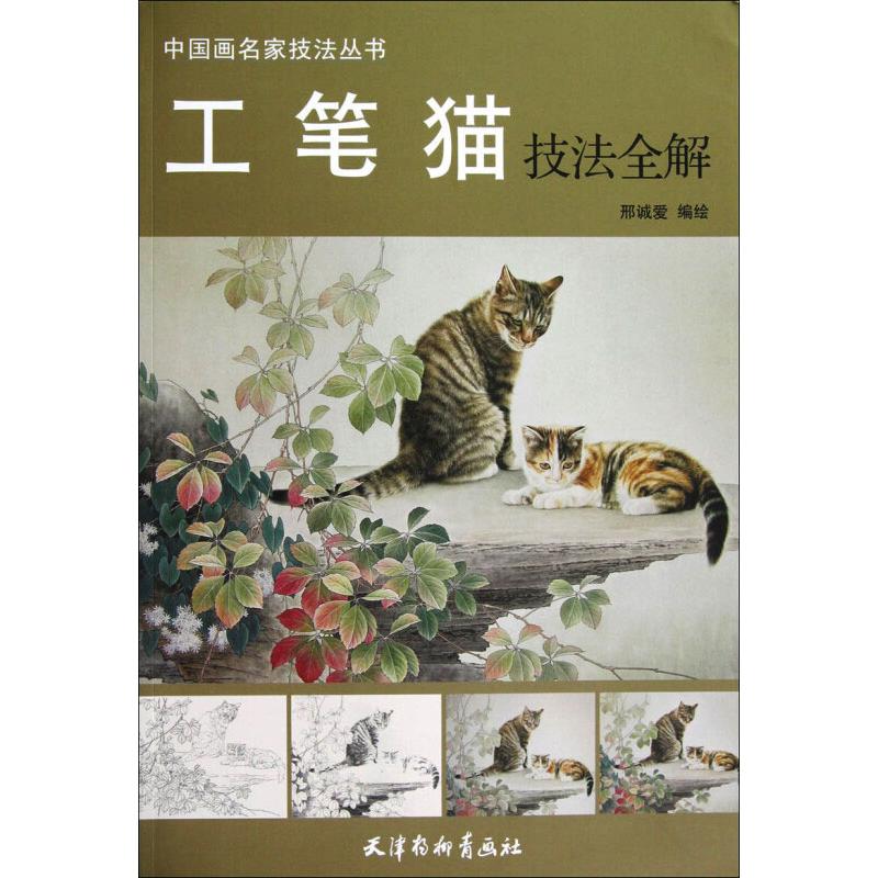 【新华书店】工笔猫技法全解艺术/工艺美术（新）9787554700297