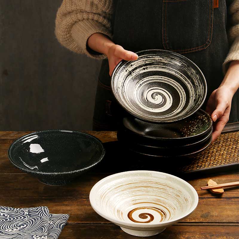 日式拉面碗创意陶瓷碗复古牛肉汤碗商用陶瓷碗麻辣烫碗面馆专用碗