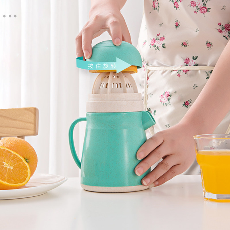 手动榨汁机 简易小型便携式水果压榨机柠檬橙子榨汁器 果汁杯家用