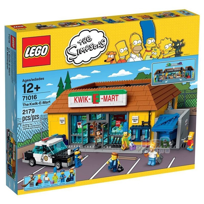 辛普森一家 乐高_lego乐高积木辛普森一家系列71006超市71016拼装玩具
