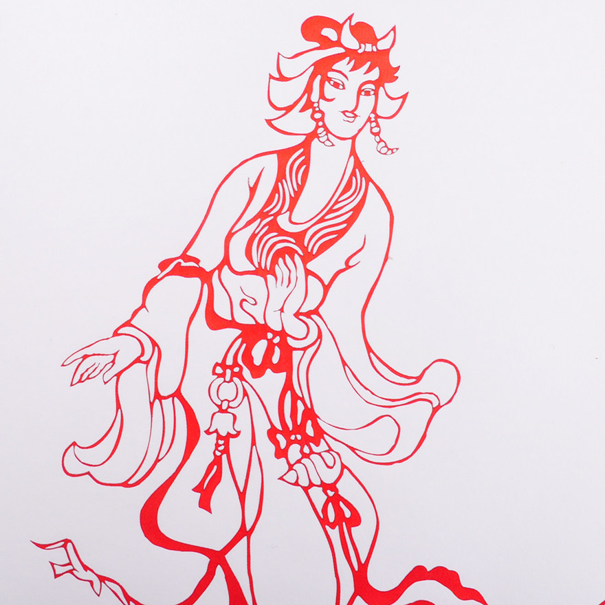 纸代丹青艺逢春 剪纸艺术专场  【妈祖救海难】灵验女神赐平安,弘扬