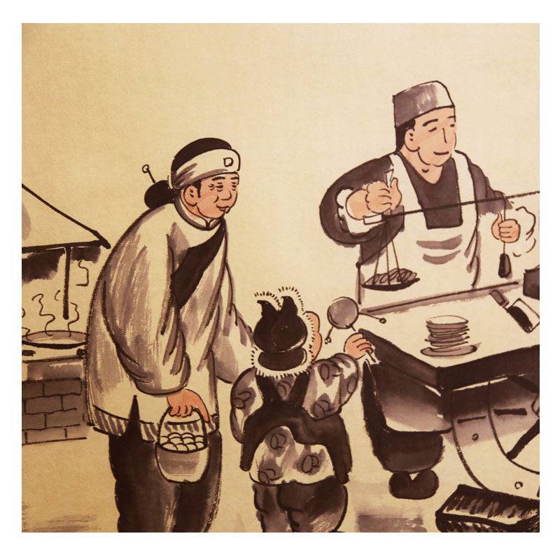伯阳《中华小吃》老北京风情画家