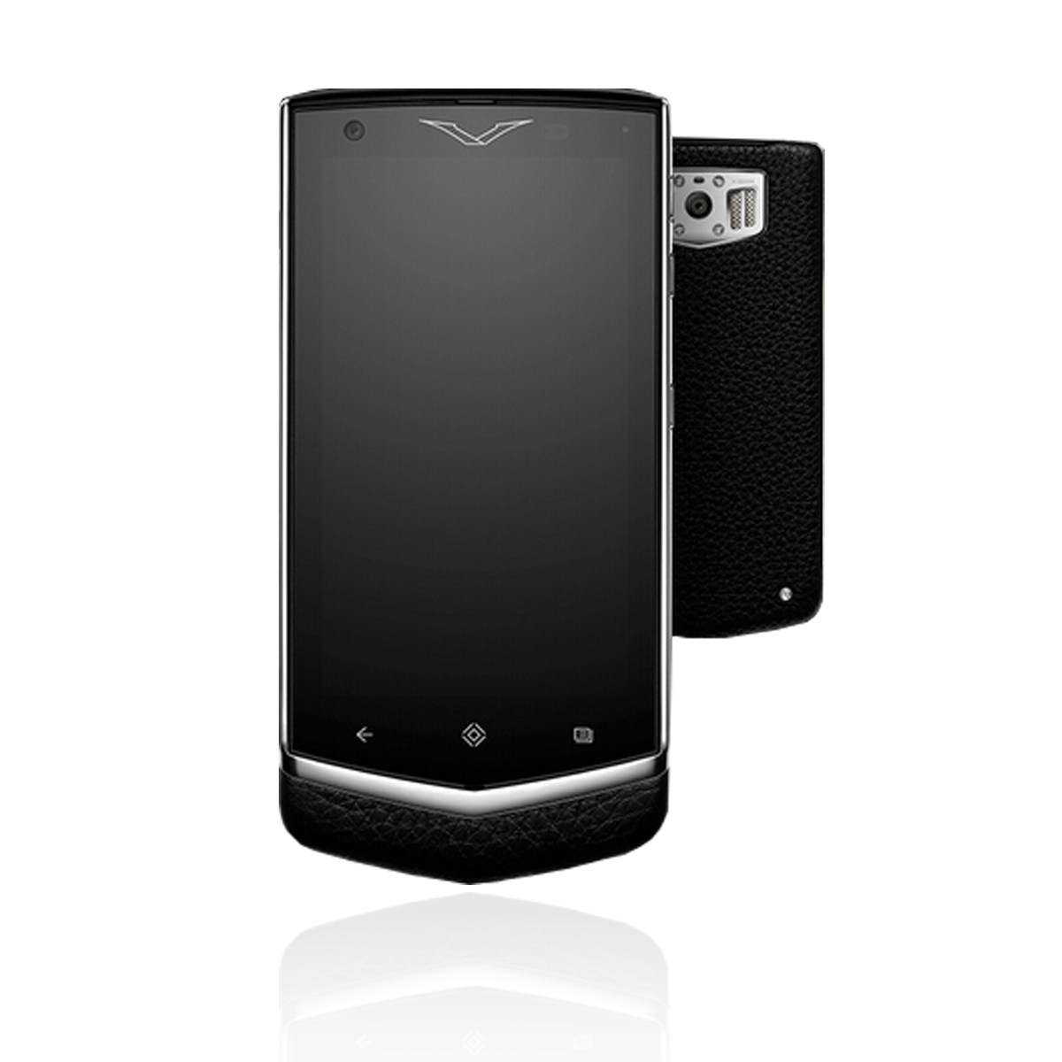 【9.9新】未使用 vertu/威图 星座2 黑色小牛皮手机