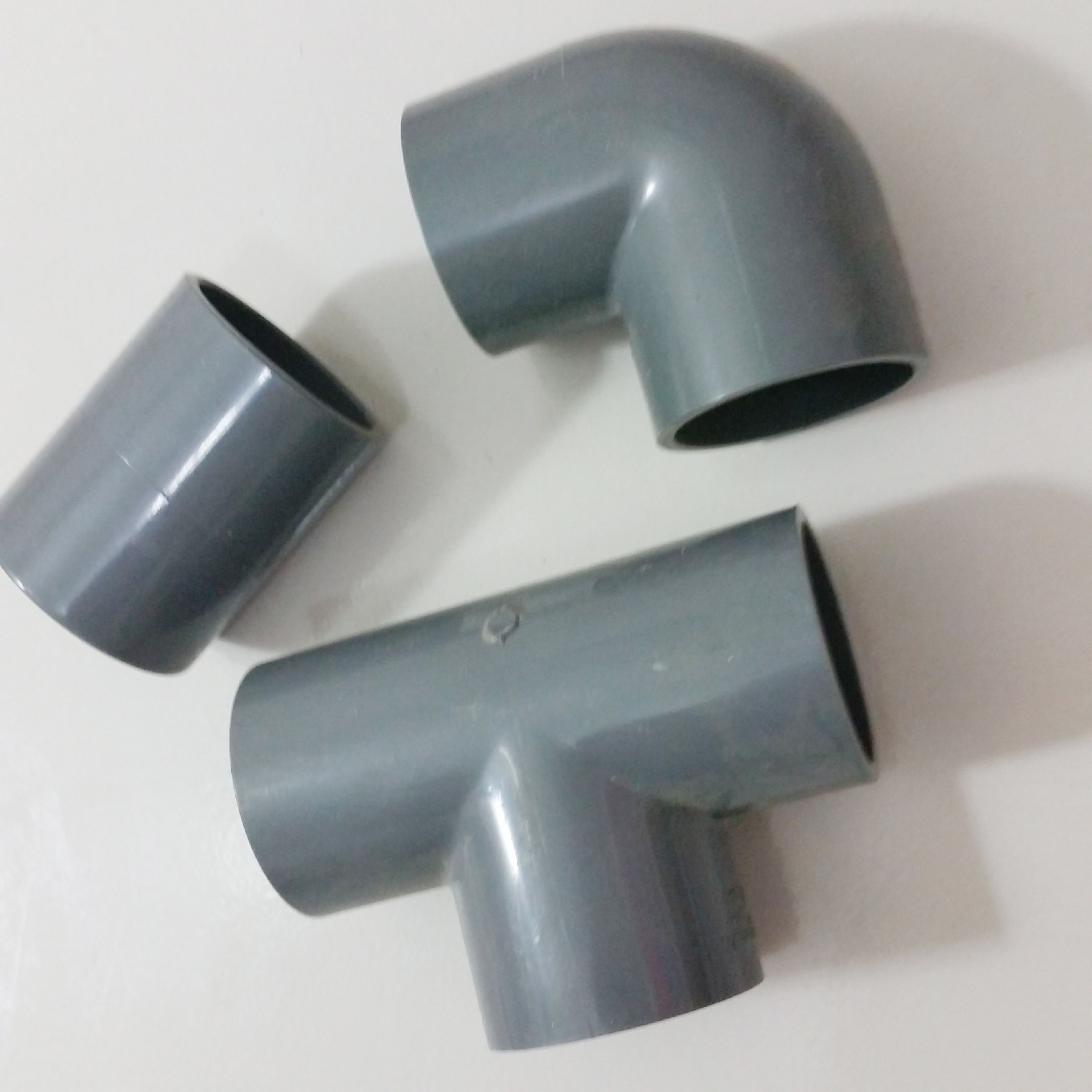 40pvc管件连接件熟料管子塑料管硬空心pvc水管接头配件pvc弯头_不打折
