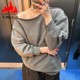 阿迪达斯三叶草女装2025春露肩宽松休闲运动圆领卫衣 JI5731 5732