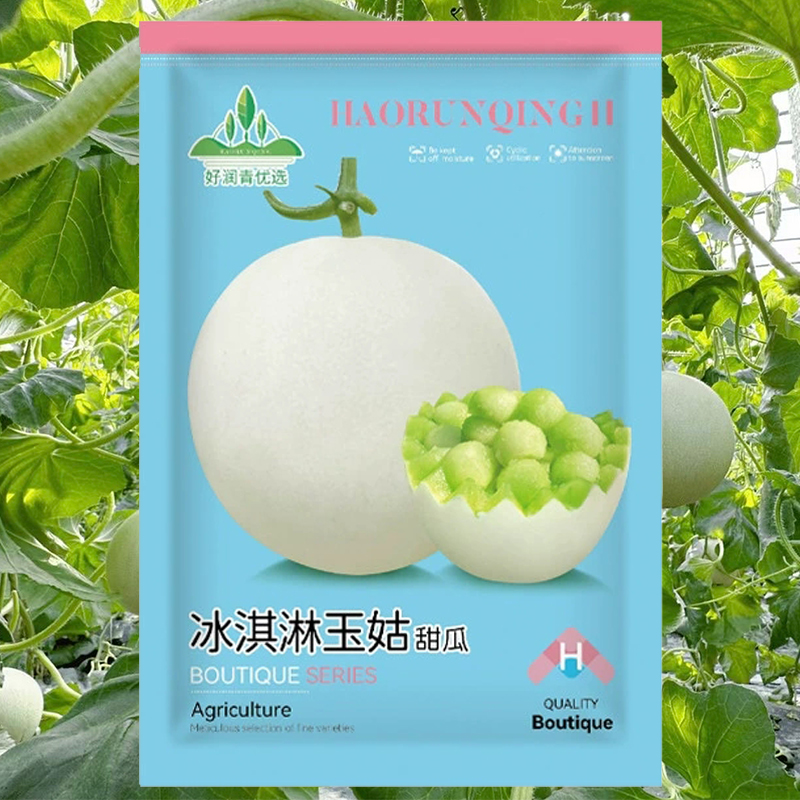 冰淇淋玉菇甜瓜种籽新品种香瓜种孑白