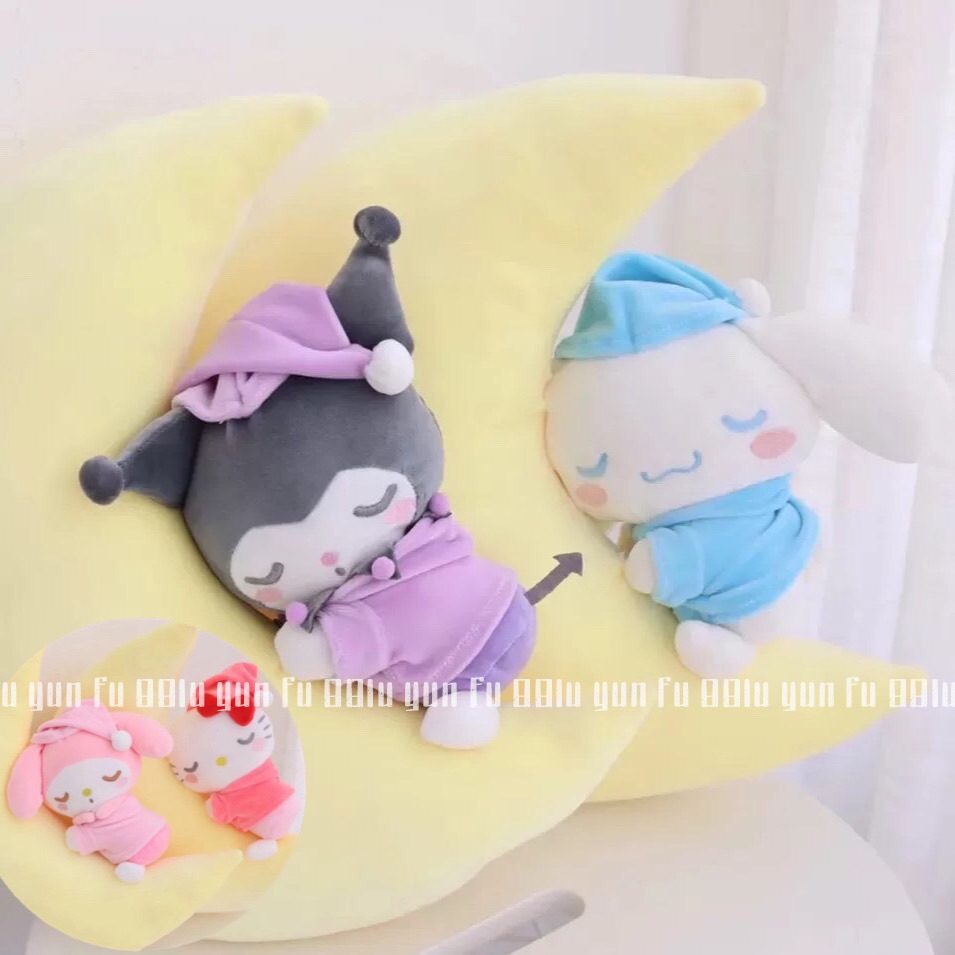 包【邮】ins网红创意抱枕沙发靠枕月亮兔子毛绒玩具玩偶睡觉礼物