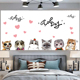 超大号3米小猫背景布ins挂布卧室床头墙布装饰个性简约风挂毯