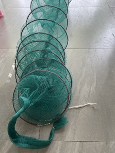 虾笼鱼网尾巴加厚折叠鱼笼网尾泥鳅黄鳝笼龙虾笼替换网头