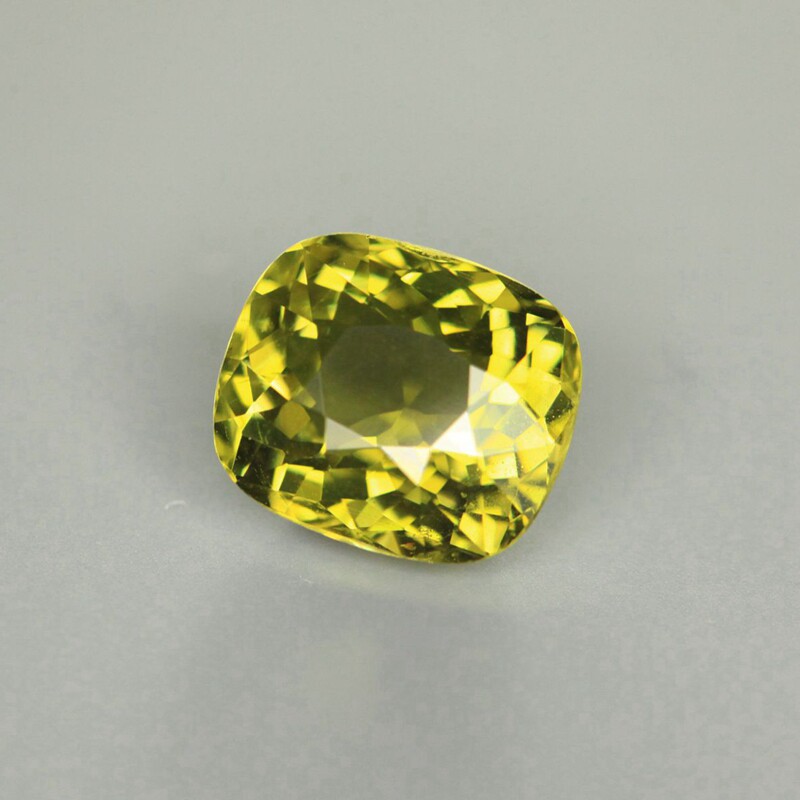 嘉德珠宝 3.70ct天然黄绿色碧玺 满火璀璨 专属定制1584