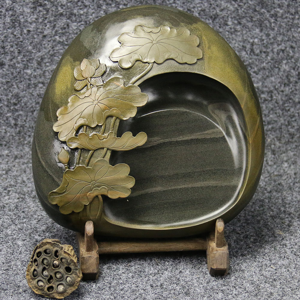 徽文化优秀传承人方文斌修水坑金晕精品《荷香沁心》