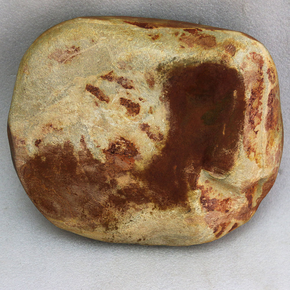 【即拍即得】砚石修水坑金皮安徽文房四宝收藏精品歙砚原石茶盘砚