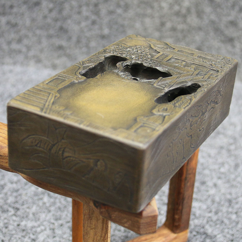 《兰亭砚》澄泥方家砚苑精品