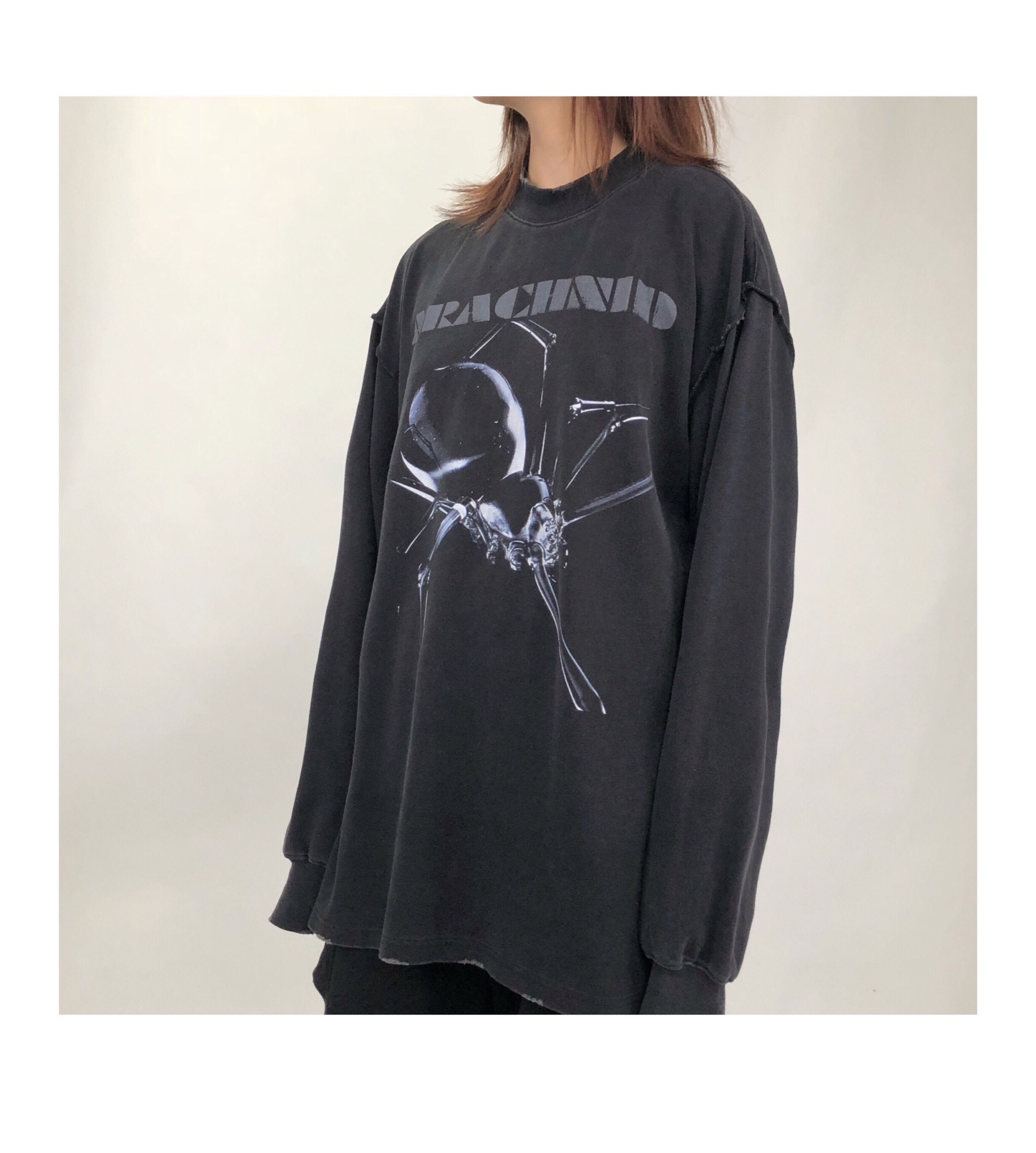 7SHIFT 19AW Drop Spider printing washing Do the old Socket Sweater men and womenin the Men's clothing, Sweater category - from Buy2taobao.com to provide professional Taobao agent buy service